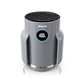 Shark Air Purifier for Home, NeverChange Compact Pro, for Bedroom, Nursery, Home Office, Dorm, HEPA-Exceeding Filter, Captures Pollutants, Pet Dander, Dust, Odor, Smoke, and More, HP071BRN, Winter Fog