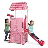 Radio Flyer Play & Fold Away Princess Castle, Toy Slide, Fort, & Climbing Playhouse