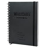 Nextnoid Hardcover Fitness Journal Workout Planner for Men & Women - A5(5.7" x 8.3") Sturdy Workout Log Book to Track Gym & Home Workouts