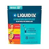 Liquid I.V.® Hydration Multiplier - Variety Pack - Lemon Lime, Passion Fruit, Strawberry, Tropical Punch | Electrolyte Powder Drink Mix | 1 Pack (16 Servings)