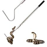 Smarkey Snake Hook, Snake Grabber Tool Heavy Duty with 42 Inch Extensible Stainless Steel, Snake Tongs Stick for Rattlesnake, Copperhead Snake, Ball Python, Rattle, Cobra, Corn, Rosy Boas