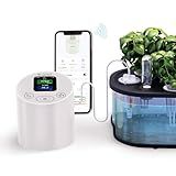 LetPot EC & Temperature Meter with APP, Multi-Layer Electroplated Probe, Water Shortage Reminder, Conductivity Meter for Hydroponic System and Indoor Plant Grow (No Pump)