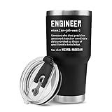 Panvola Engineer Definition Engineer Gifts For Engineering Student Boyfriend Girlfriend Dad Mom Uncle Brother Vacuum Insulated Tumbler Stainless Steel With Straw And Removable Lid (30 oz)