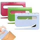 3-in-1 Letter Opener, Envelope Slitter, Ruler & Magnifier – Multifunctional Paper Cutter and Mail Opener, Compact Office Tool for Home, School, Desk & Package Opening(3pcs Set A)
