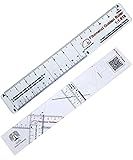 CLPA 12 Inch Flexible No-Math Fibonacci Clear Plastic Ruler: Masterful Design Meets Mathematical Ease