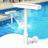 Dual Spray Pool Fountain, 10-20°F Cooler Water for Above/In-Ground Pools, Dual Spray Waterfall Sprinkler Fountain, Adjustable Waterfall Cooling and Relaxation (Pool Waterfall Fountain)