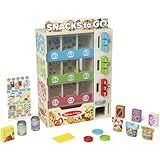 Melissa & Doug Sort-Stock-Select Wooden Vending Machine Toy with Play Food, Mini Vending Machine Toys & Play Money, Preschool Toys for Kids Ages 3+