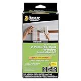 Duck MAX Strength Window Insulation Kit, Fits Patio Doors & Large Windows, Heavy Duty Indoor Shrink Film Insulator, Window Seal Tape Included, 84" x 120", Clear, 2 Pack