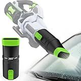 Sealegend Car Drying Nozzle Compatible with EGO Leaf Blower Models 530 575 580 615 650 670 765, Compact Nozzle Attachment for Easy Snow & Leaves Removing, 360°Rotation & Scratch Protection, 9.5 in.