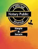 Notary Public Journal: Rainbow Official Notary Public Journal for Loan Signing Agents | 122 Single-View Secured Entries | Notary Public Logbook