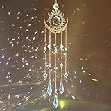 Crystal Suncatcher, Suncatchers for Windows Hanging Indoor Outdoor Prism Rainbow Maker Home Garden Decor for Thanks Giving Valentines's and Mother's Day