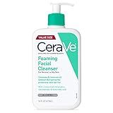 CeraVe Foaming Facial Cleanser, Daily Face Wash for Oily Skin, Hyaluronic Acid + Ceramides + Niacinamide, Fragrance Free, Non-Drying Oil Control Face Wash, 16 Fluid Ounces
