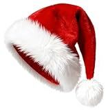 Solvora Santa Hat - Christmas hats Adults - Unisex Adult Santa Hats Suitable for Christmas New Year Holiday Party Supplies