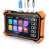 New Upgraded OTDR Optical Fiber Tester, Fiber Network Tester Support Event Map Optical Power Meter OLS(Loss Test) VFL LS(Light Source) Length Ping POE Test, IP Scan RJ45 Network Tools