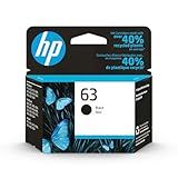 HP 63 Black Ink Cartridge for HP Printers | Works with Printer Series: DeskJet 1112, 2130, 3630; ENVY 4510, 4520; OfficeJet 3830, 4650, 5200 | Eligible for Instant Ink | F6U62AN
