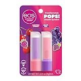 eos FlavorLab Pops! Lip Balm- Electric Cherry & Grape Fizz, Limited-Edition, 0.14 oz, 2-Pack