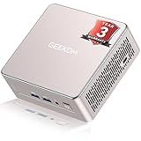 GEEKOM A5 2025 Edition Mini PC with AMD Ryzen 5 7430U, 3-Year Coverage, 16GB RAM & 512GB M.2 NVMe SSD, Windows 11 Pro Desktop Computer Support 8K UHD/Wi-Fi 6/Bluetooth 5.2/USB 3.2/SD Slot