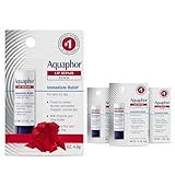 Aquaphor Lip Repair Stick with Jojoba Oil and Shea Butter, Moisturizing Lip Balms, Fragrance Free and Paraben Free, Immediately Relieves Dryness, 0.17 Oz Stick, Pack of 4