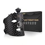 EVFOFO Red Light Therapy Mask for Face, 7 Colors LED Face Mask Light Therapy At Home, Led Face Mask Light Therapy, Black