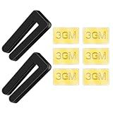 8 PCS Ceiling Fan Blade Balancing Kit, 2 Set Ceiling Fan Balancing Kit Including 2 pcs Plastic Fan Balancing Clips and 6 PCS Metal Self-Adhesive 3G Weight for Ceiling Fan Weight Balancing