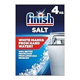 Finish, Dishwasher Salt, 4kg, Prevents Limescale and White Residue, Effective against Hard Water, For Cleaner and Shinier Dishes vs Dishwasher tablets alone