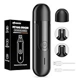 HOOCEN Dog Nail Grinder, Quiet and Low-Vibration Dog Nail Trimmers for Large Dogs, Medium, Small Dogs Cats Pets, Upgrade Professional Electric Pet Paws Toenail Grooming Tool Black