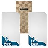 Genesis 2ft x 4ft Stucco Pro White Ceiling Tiles - Easy Drop-in Installation – Waterproof, Washable and Fire-Rated - High-Grade PVC to Prevent Breakage - Package of 10 Tiles