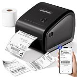 COLORWING D550 Bluetooth Thermal Label Printer for Small Business: 4x6 Wireless Shipping with Label Bin, Compatible with USPS, Amazon, Ebay, Etsy