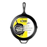 Lodge Seasoned Cast Iron Skillet 10.25 Inches - PFAS-Free, Non-Toxic Cookware - Use with an Oven, Stove, Grill, or Campfire - Naturally Non-Stick & Oven Safe