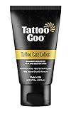 Tattoo Goo Tattoo Care Lotion, 2 oz, Soothes Itch & Irritation, Hydrate & Preserve Color, Non-Greasy Moisturizer, Aftercare Lotion with Olive Oil & Panthenol, No Petroleum or Mineral Oil