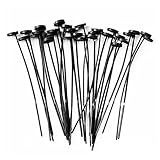 Pastoralist Quick Button Fastening Tool, No-Sew Button Fastening Tool, No-Sew Button (Black, 30 Pieces) Button attacher Tool no sew, standard