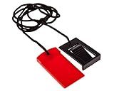 IMPRESA Replacement Treadmill Safety Key Clip - Universal Safety Key for Treadmill - Braided Nylon Security Cord & Clip - Black & Red, Pack of 1