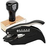 VA Notary Seal and Stamp Kit - Virginia Notary Seal Stamp for Virginia Notary Public - 1-5/8 Rectangular Wood Stamp - Ideal for Official Documents - Notary Supplies for Virginia Notaries