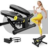 Mini Twist Stepper, Stepper Machine with 330LBS Weight Capacity, Mini Stair Stepper for Full Body Workout, Adjustable Step Height, Smooth and Quiet, Mini Stepper for Men Women