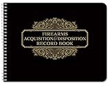 BookFactory Firearms Acquisition and Disposition A&D Gun Log Book ATF Gun LogBook Record Book - 100 Pages, Black, Wire-O, 11'' x 8.5'' (Made in USA)