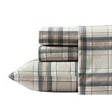 Eddie Bauer - Full Size Flannel Sheet Set, 100% Cotton Bedding, Soft and Cozy Brushed Flannel Bed Sheets with Pillowcases, Fully Elastic Fitted Sheet, Deep Pocket Fit (Edgewood Plaid Green)