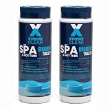 Xtremeclear Bromine Tablets for Spa & Hot Tub 3Lbs (1.5lbs Each Bottle), 1-Inch Tablets, Low-Odor Sanitization, Restores Water Clarity, Slow-Dissolving, Long-Lasting Sanitizer for Clean Water