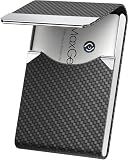 MaxGear Business Card Holder, PU Leather Business Card Case, Black Carbon