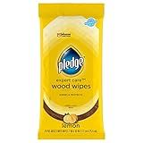 Pledge Expert Care Enhancing Wood Wipes, Lemon Scent, 24 Count