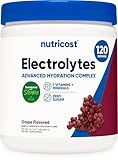 Nutricost Electrolyte Complex Powder (120 Servings, Grape) - Hydration Supplement Drink Mix with Vitamins and Minerals