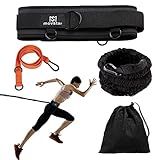 Pseudois Resistance Bungee Band, Running Training Bungee Workout Band, Speed Strength, Basketball and Football Equipment for Improving Strength, Power and Agility
