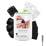 Bubblebee Mic Hiding Kit for Deity W.Lav Pro - Lapel Microphone Hiding Kit, Noise & Wind Reduction & Case for Content Creators, Videographers, Audio Engineers & Filmmakers - Black