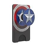 PopSockets Phone Wallet with Expanding Kickstand, Phone Card Holder, Marvel Classics - Captain America