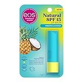 eos Natural SPF 15 Lip Balm- Pineapple Coconut, Daily Protection, Water Resistant, SPF Lip Balm, Sun Care, Sunblock for Lips, 0.14 oz