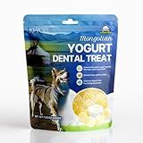 Fabrechew KI-You Mongolian Yogurt for Dogs – Soft Honeycomb Shape for Advanced Dental Care, Probiotic & Prebiotic Rich for Gut Health, for Sensitive Gums (Treat - Small Type)