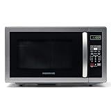 Farberware 1.1 Cu. Ft. Countertop Microwave Oven – 1000 Watts Power, Auto Cook Settings, Defrost, Easy Clean and Child Safety Lock - Stainless