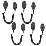 Magnetic Remote Leash Control Holder with Security Cable, Retractable Tidy Anti-lost Rope Organizer Easy Installation Stable Suitable for Projector TV Fan and Air Conditioner Remotes (4Pcs Black, S)