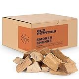 Old Potters Smoker Wood Chunks 13-16 lbs for Grilling, Smoking, and Wood Fire Cooking ~ 2 x 3 Inches, (Hickory, 790 Cu in.)