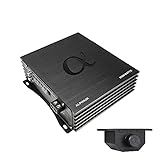 Alphasonik ALPHA2K Alpha Series 2000 Watts RMS Monoblock Car Amp with 4-Way Protection Circuitry Full Range Class D Amplifier Extruded Aluminum Heatsink 1-Ohm Stable (Remote Bass Knob Included)