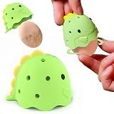 MOSOPHY Silicone Egg Washer - Cute Dinosaur Egg Cleaner for Fresh Eggs, Fruits & Veggies, Ideal for Homesteaders, Backyard Chickens & Egg Collectors